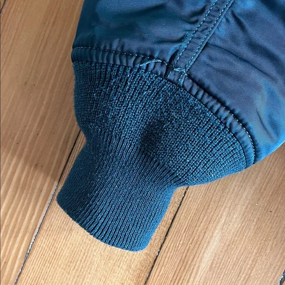 Alpha Industries Flying Man’s N-2B dark teal Fur-Trimmed Hooded Jacket - Picture 4 of 16